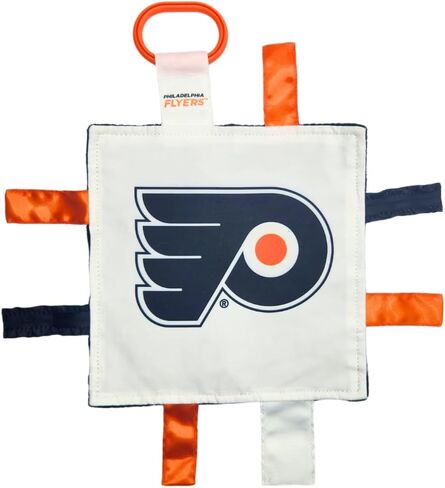 لعبة علامة الأطفال The Learning Lovey Philadelphia Flyers، ألعاب الهوكي الحسية المجعدة من NHL، ناعمة وآمنة، عربة مثالية، خالية من مادة BPA مع مشبك، 8 × 8 بوصة in Kuwait