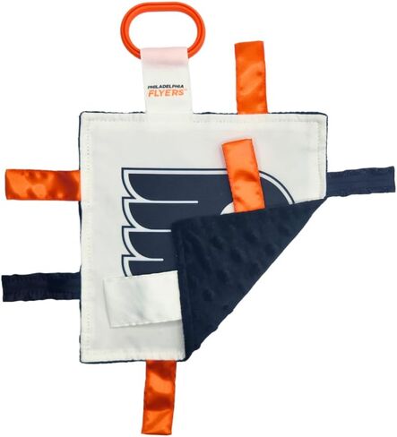 لعبة علامة الأطفال The Learning Lovey Philadelphia Flyers، ألعاب الهوكي الحسية المجعدة من NHL، ناعمة وآمنة، عربة مثالية، خالية من مادة BPA مع مشبك، 8 × 8 بوصة in Kuwait
