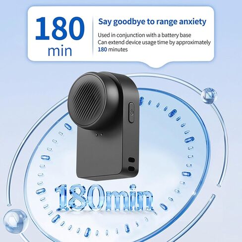 Charging Base for Insta360 Mic Air, Magnetic Suction Portable Charger Dock, Compact On-the-Go Power Station for Wireless Microphone in Kuwait