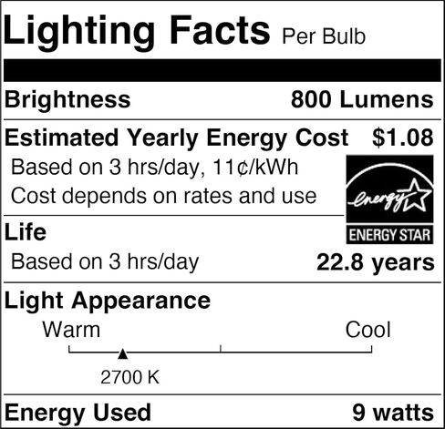 لمبة الإضاءة SYLVANIA ECO LED BR30، 65 وات = 10 وات، قابلة للتعتيم، لمسة نهائية بلوري، 650 لومن، 2700 ك، أبيض ناعم - 4 عبوات (40870) in Kuwait