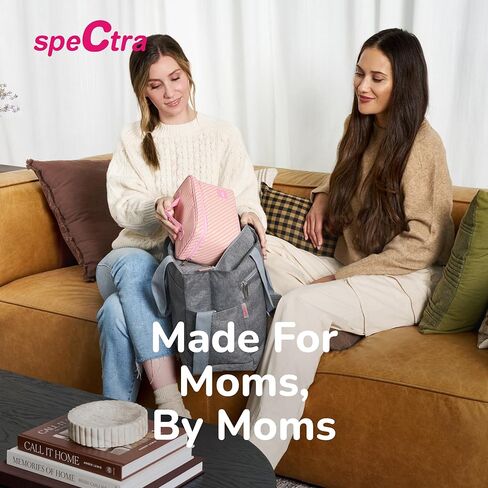 مضخة الثدي Spectra Premier القابلة للارتداء من Spectra Baby - مضخة الثدي المحمولة بدون استخدام اليدين - لاسلكية - تأتي مع حواف مقاس 24 مم، حاوية حليب، زجاجة 160 مل وملحقات أخرى in Kuwait
