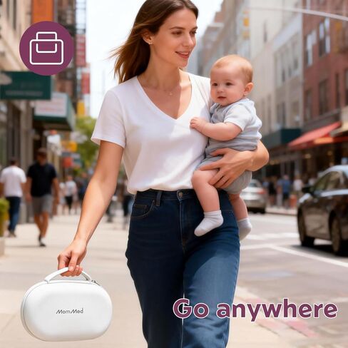 حقيبة حمل مضخة الثدي من MOMMED، حقيبة تخزين واقية ذات هيكل صلب، مضخات يمكن ارتداؤها وحقيبة مضخة صدر مريحة ومقاومة للماء ومحمولة مع حزام داخلي in Kuwait