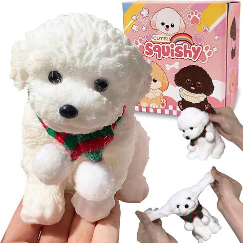 Big Taba Squishy, Cute Teddy Dog Squishy Toys, Handmade Ultra Soft Squishy Fidget Toys, Silicone Squeeze Toys for Kids & Adults, Stress Relief Gifts for Relaxation & Sensory Play in Kuwait