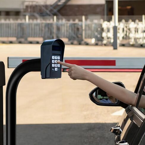 68" Universal Gooseneck Pedestal Post for Gate Opener Keypad, Heavy Duty Steel Burial Outdoor Mount, Compatible with Ghost Controls, Mighty Mule, Topens, CO-Z, Wireless/Wired Keypad & Intercom in Kuwait