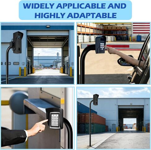 68" Universal Gooseneck Pedestal Post for Gate Opener Keypad, Heavy Duty Steel Burial Outdoor Mount, Compatible with Ghost Controls, Mighty Mule, Topens, CO-Z, Wireless/Wired Keypad & Intercom in Kuwait