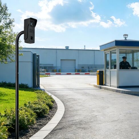 68" Universal Gooseneck Pedestal Post for Gate Opener Keypad, Heavy Duty Steel Burial Outdoor Mount, Compatible with Ghost Controls, Mighty Mule, Topens, CO-Z, Wireless/Wired Keypad & Intercom in Kuwait