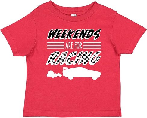 inktastic Weekends are for Racing Race Car Silhouette and Racing Baby T-Shirt in Kuwait
