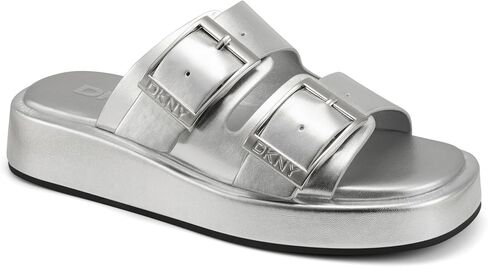 DKNY womens Leocadia Platform Slide Sandal With Buckles in Kuwait