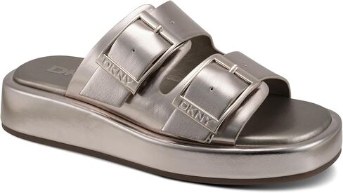 DKNY womens Leocadia Platform Slide Sandal With Buckles in Saudi Arabia