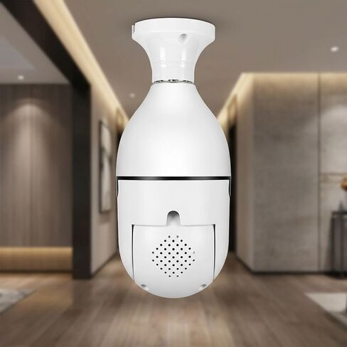 Wireless Light Bulb Camera 5G, 360° Panorama Smart HD Surveillance Camera with Wi-Fi for Home Security in Kuwait