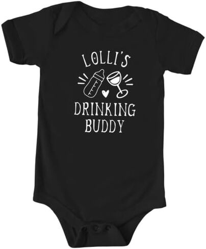 بدلة للرضع من Lolli's Drinking Buddy Color، هدية مضحكة لحفلة استقبال المولود الجديد، هدية تكشف عن الحمل in Kuwait