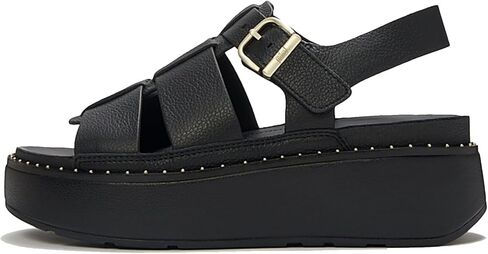 FitFlop Gen-Ff Max Tumbled-Leather Fisherman Sandals in Kuwait