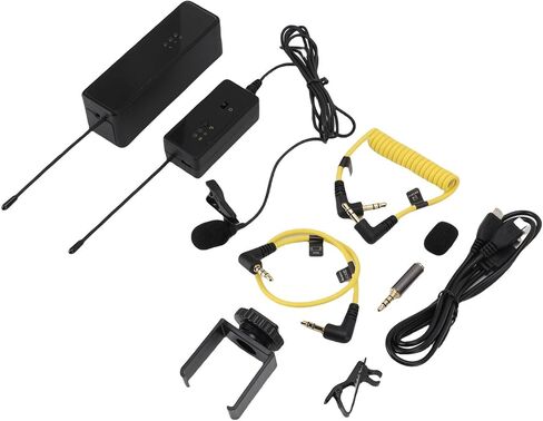 Tbest Lavalier Microphone Smart Noise Reduction Portable Lapel Mic for Clear Outdoor Interviews in Kuwait