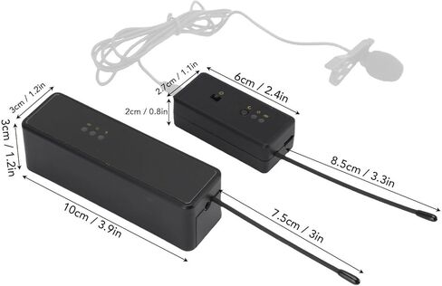 Tbest Lavalier Microphone Smart Noise Reduction Portable Lapel Mic for Clear Outdoor Interviews in Kuwait