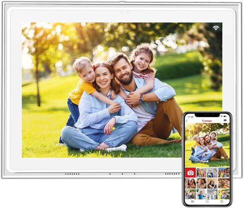 إطار صور رقمي FRAMEO 10.1 بوصة WiFi 32GB 800 * 1280 IPS شاشة لمس رقمية إطار صورة رقمي سهل الإعداد ومشاركة الصور أو الفيديو عبر تطبيق Frameo in Kuwait