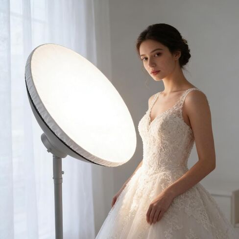 ordinarYone 42cm Soft Diffuser Lamp Cover Cloth Diffuser Reflector Lamp Sock for Flashing Light Beauty Dish Photography Studio in Kuwait