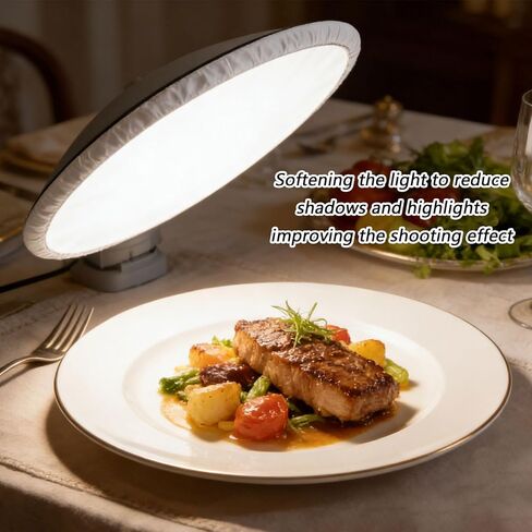 ordinarYone 55cm Soft Diffuser Lamp Cover Cloth Diffuser Reflector Lamp Sock for Flashing Light Beauty Dish Photography Studio in Kuwait
