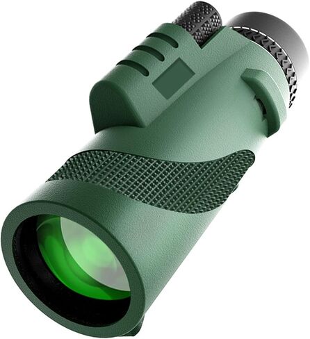 80x100 Portable Monocular, Vision Device for Outdoor Travel, Camping, Bird Watching, Concerts, Green in Kuwait