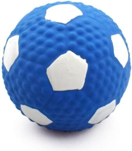 Natural Latex Squeaky Dog Toys High-Bounce Chew Ball for Small/Medium Puppies, Interactive Fetch Training Toy Cute Ball Design in Saudi Arabia