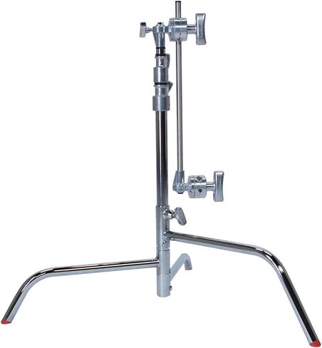 Matthews C-Stand with Sliding Leg, Grip Head & Arm – Low Profile Base for Under-Furniture or Tight-Space Mounting – Studio-Grade Support for Film, Photo & Content Creation, 20" or 40" (20") in Kuwait