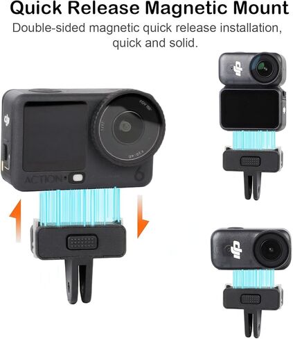 لـ Osmo Action 6 Osmo Nano Camera Suction Cup Mount، سريع الإصدار المغناطيسي جبل 360 دوران شفط كأس حامل الزجاج الأمامي داش حامل مع DJI osmo Action 6 لملحقات GoPro Osmo Nano in Kuwait