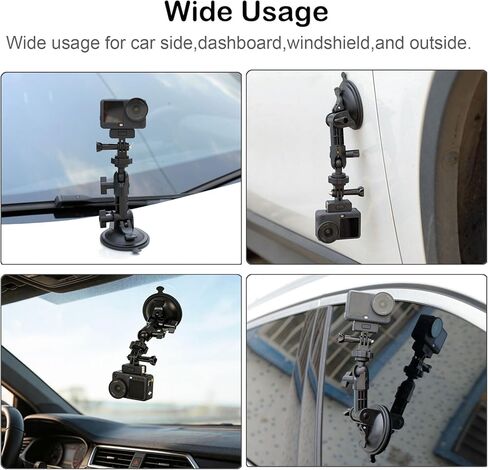 لـ Osmo Action 6 Osmo Nano Camera Suction Cup Mount، سريع الإصدار المغناطيسي جبل 360 دوران شفط كأس حامل الزجاج الأمامي داش حامل مع DJI osmo Action 6 لملحقات GoPro Osmo Nano in Kuwait