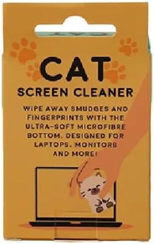 Gift Republic Cat Screen Cleaner Buddy, Orange in Kuwait