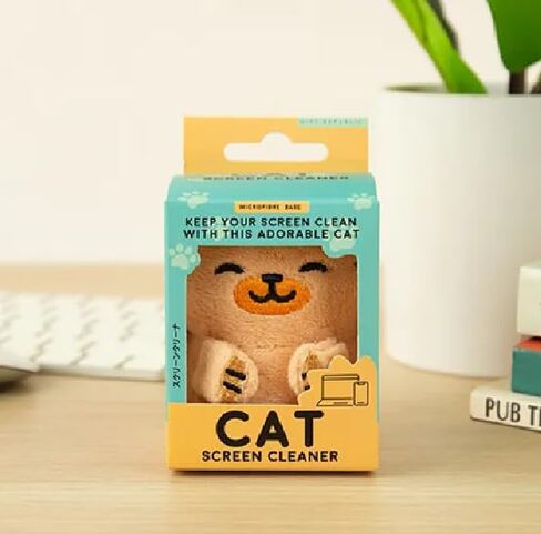 Gift Republic Cat Screen Cleaner Buddy, Orange in Kuwait