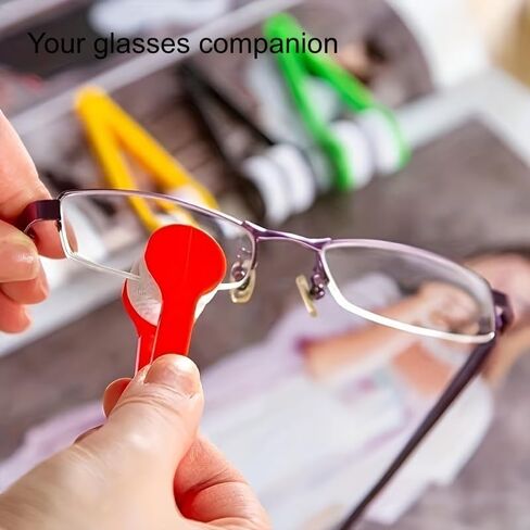 3pcs Multifunctional Portable Glasses Cleaning Brush Does Not Leave Traces Ideal for Christmas in Kuwait
