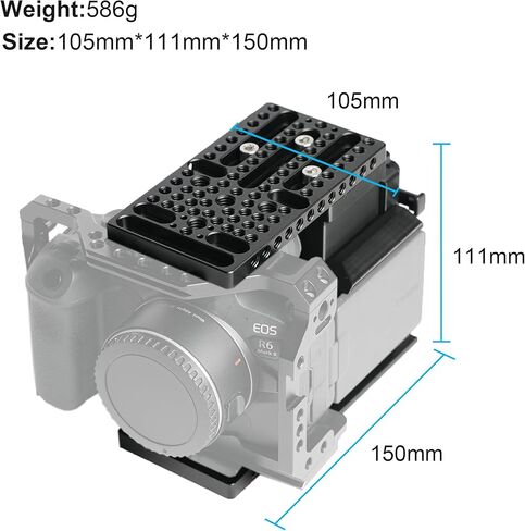 M5V PRO Camera Power Expansion Module with Camera Cooling Fan + DC to NP-FZ100 Dummy Battery, Suitable for FX3/FX3A/A7IV/A7V/A7SIII/A7C II/ZVE-1/A6700 Cameras with Protective Cage in Kuwait