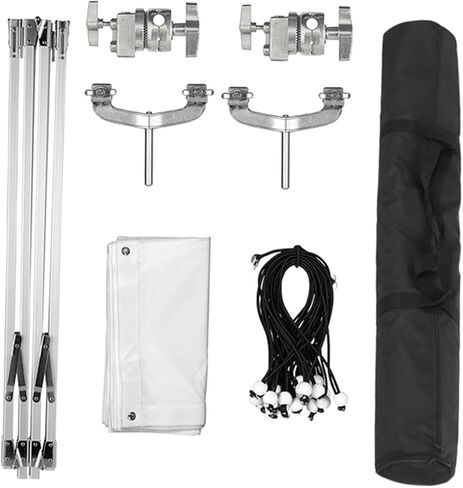 Butterfly Scrim Diffuser 94.5x94.5 inch with Stand - Light Modifier Screen for Portrait, Food & Studio Photography in Kuwait
