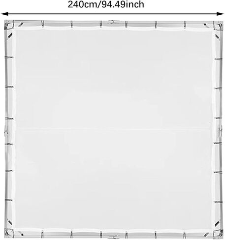 Butterfly Scrim Diffuser 94.5x94.5 inch with Stand - Light Modifier Screen for Portrait, Food & Studio Photography in Kuwait