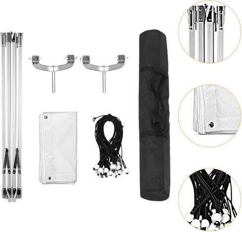 Butterfly Scrim Diffuser 94.5x94.5 inch with Stand - Light Modifier Screen for Portrait, Food & Studio Photography in Kuwait
