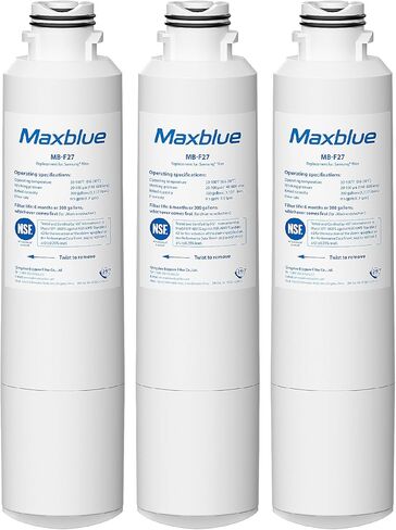 Maxblue HAF-CIN/EXP Replacement for Samsung DA29-00020B, HAF-CIN, RF28HMEDBSR/AA, RF28K9380SR, RF263BEAESR/AA, RF28JBEDBSG, RF4287HARS, RF28HFEDTSR, DA97-08006A, Refrigerator Water Filter, 3 Pack in Saudi Arabia