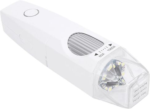 مجهر رقمي لاسلكي من Luocute، تكبير 50X إلى 1000X كاميرا عالية الدقة 2 ميجابكسل مع 8 مصابيح LED خافتة وحامل قابل للتعديل، متوافق مع نافذة iOS in Kuwait