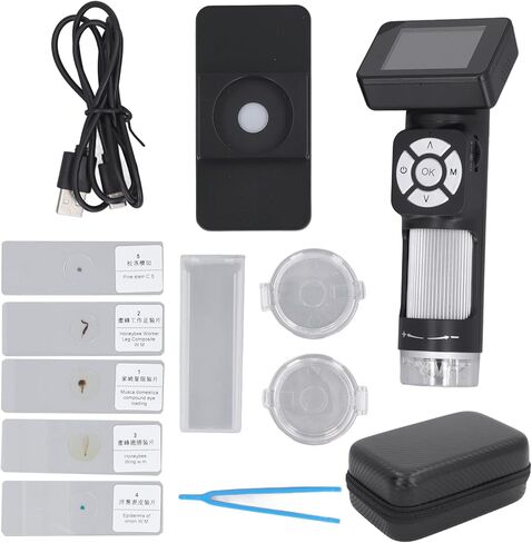 مجموعة مجهر محمول Tbest 10MP 1080P مجهر رقمي احترافي مع شاشة 2.0 بوصة و8 أضواء LED للأطفال والكبار in Kuwait