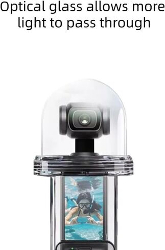 Waterproof Case with Anti-Fog Pad for DJI Osmo Pocket 4 Camera,Underwater Housing Shell Cage Supports 60M/196FT Deep Diving Scuba Snorkeling with Quick Release Bracket Screw Action 6 Accessories in Kuwait
