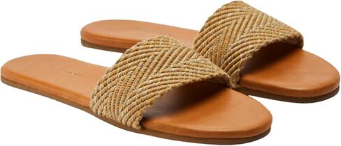 Hari Mari- Antigua- Women’s Slim-Contoured Slide Sandal with Textile Strap- No Break Ins, Firm Arch Support, and Premium Vegetable Tanned Leather in Saudi Arabia