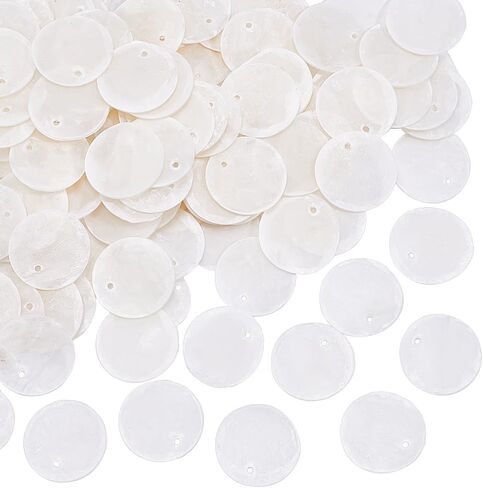 Flat Round Heart Shell Charms Seashell Pendants Shell Dangle Charm Shells Dangle Pendants for DIY Earring Necklace Jewellery Making in Saudi Arabia