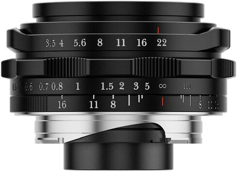 عدسة Typoch Ksana 21 مم f/3.5 M واسعة للغاية، الوزن الصافي 0.25 رطل، عدسات تركيز يدوية لـ Leica M2 M4 M6 M9 M9-P M 240 M-P 240 M 262 M10-P M10-R M11 أسود in Kuwait