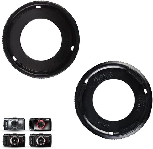 JJC Conversion Lens Adapter Ring Replaces Olympus CLA-T01 Filter Adapter with Camera Silicone Jacket for Olympus Tough TG-7 TG7 in Kuwait