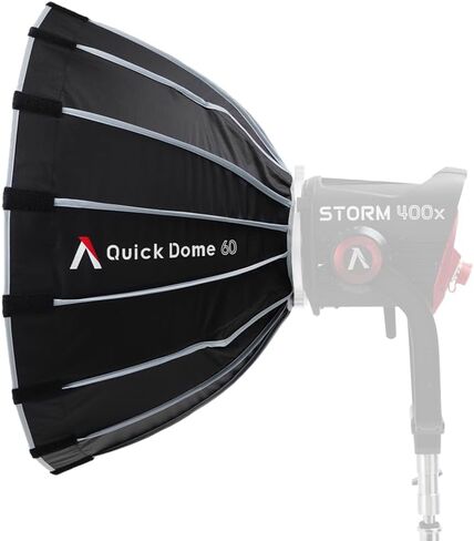 Aputure Quick Dome 60 Softbox Quick-Release Bowens Mount Circular Soft Box for Studio Light Aputure Strom 400x LS 300D II 300X 600x pro 600d amaran 60 100 200 300 LED Lighting Soft Boxes in Kuwait