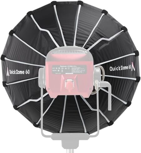 Aputure Quick Dome 60 Softbox Quick-Release Bowens Mount Circular Soft Box for Studio Light Aputure Strom 400x LS 300D II 300X 600x pro 600d amaran 60 100 200 300 LED Lighting Soft Boxes in Kuwait