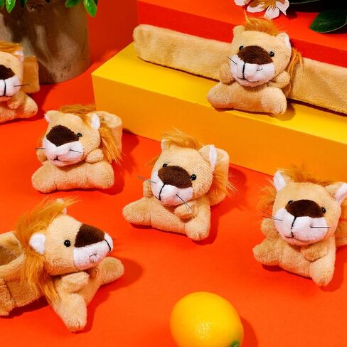 Vinsot 50 Pcs Stuffed Animal Slap Bracelets for Kids Plush Mini Plush Slap Bracelet Wrist Snap Band Toys Bulk for Themed Party Favors, Holiday Gifts, Classroom Rewards in Saudi Arabia