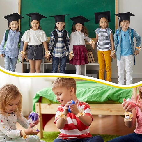 Vinsot 50 Pcs Stuffed Animal Slap Bracelets for Kids Plush Mini Plush Slap Bracelet Wrist Snap Band Toys Bulk for Themed Party Favors, Holiday Gifts, Classroom Rewards in Saudi Arabia