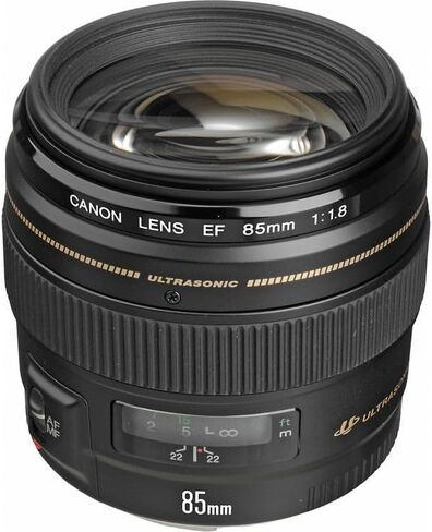 Canon EF 85mm f/1.8 USM Lens Bundle | Telephoto Portrait Prime with Fast f/1.8 Aperture & Ring-Type USM Autofocus | Great for Sports & Low-Light Photography (2519A003) + Filter Kit + More in Kuwait