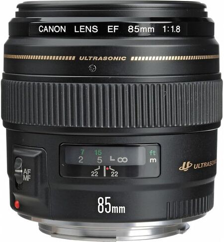 Canon EF 85mm f/1.8 USM Lens Bundle | Telephoto Portrait Prime with Fast f/1.8 Aperture & Ring-Type USM Autofocus | Great for Sports & Low-Light Photography (2519A003) + Filter Kit + More in Kuwait