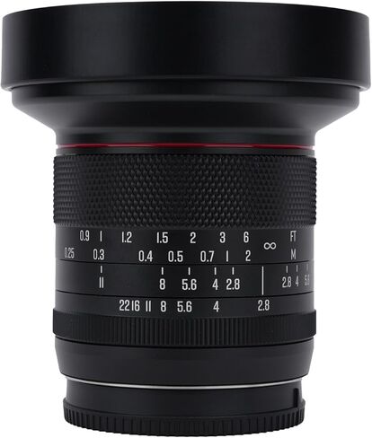 عدسة Meike 8 مم F2.8 ذات زاوية واسعة جدًا للتركيز اليدوي بدون تشويه متوافقة مع كاميرات باناسونيك أوليمبوس MFT M43 بدون مرآة GH1 GH2 GH3 GH4 GH5 GH6 GH7 in Kuwait