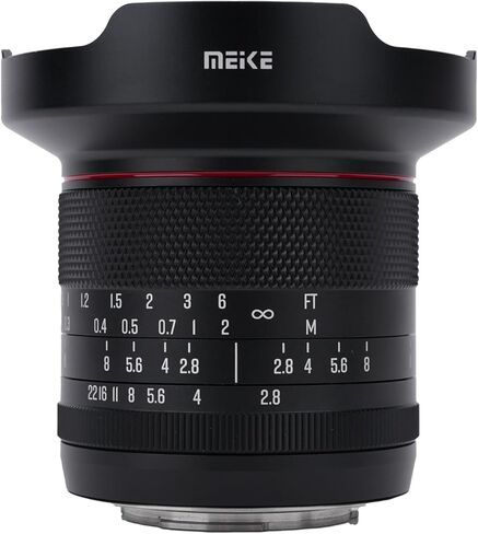 عدسة Meike 8 مم F2.8 ذات زاوية واسعة جدًا للتركيز اليدوي بدون تشويه متوافقة مع كاميرات باناسونيك أوليمبوس MFT M43 بدون مرآة GH1 GH2 GH3 GH4 GH5 GH6 GH7 in Kuwait