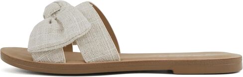 Soda Road ~ Women Round Toe H-Band Slide Sandal with Bow in Kuwait